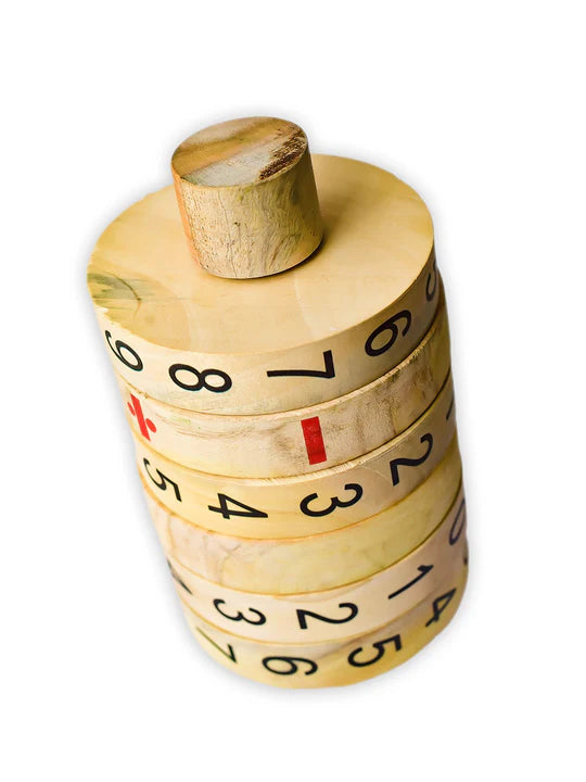 ilearnngrow Wooden Maths Calculator - Multicolor