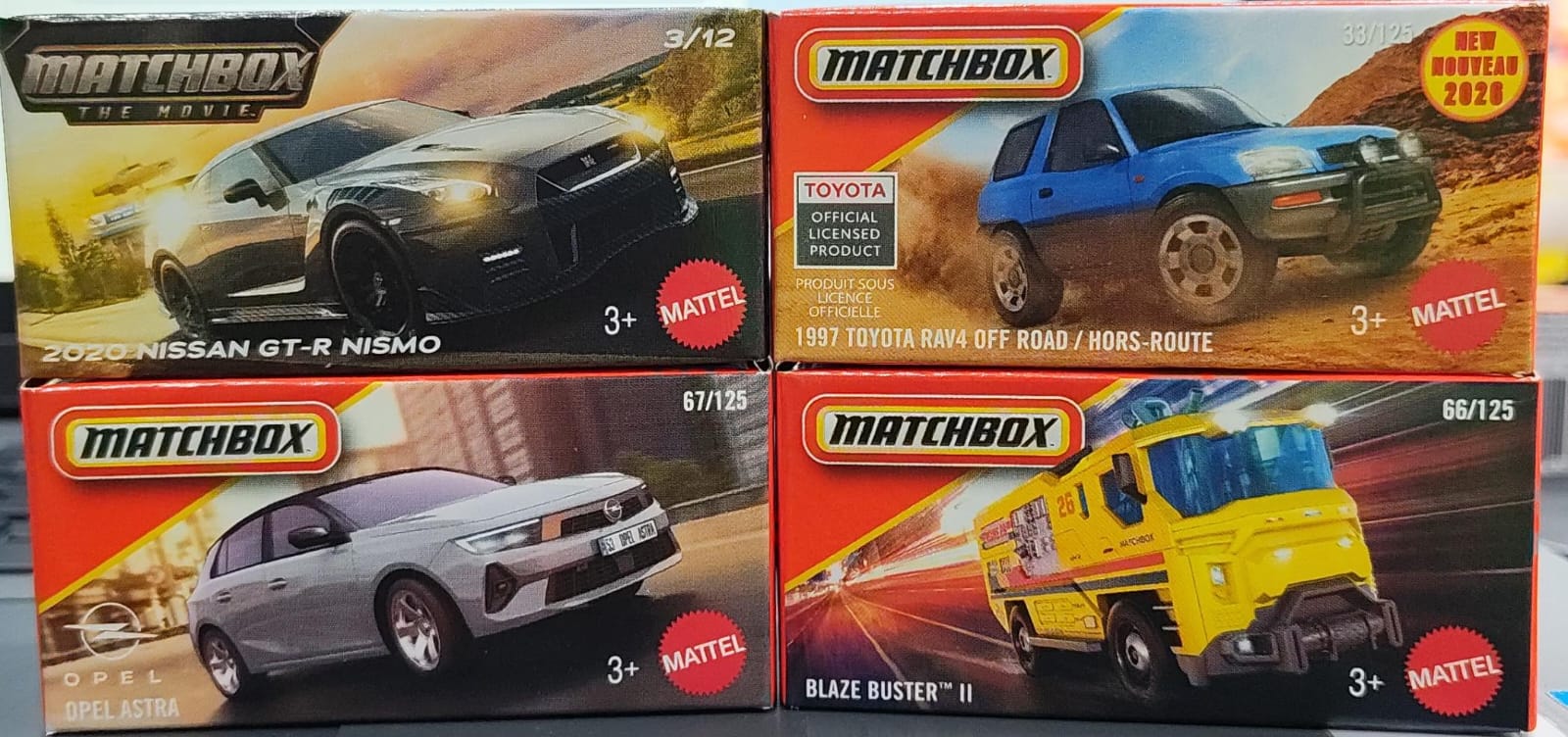 Matchbox Mainline - Combo Pack of 4 Cars - DNK70 - 002