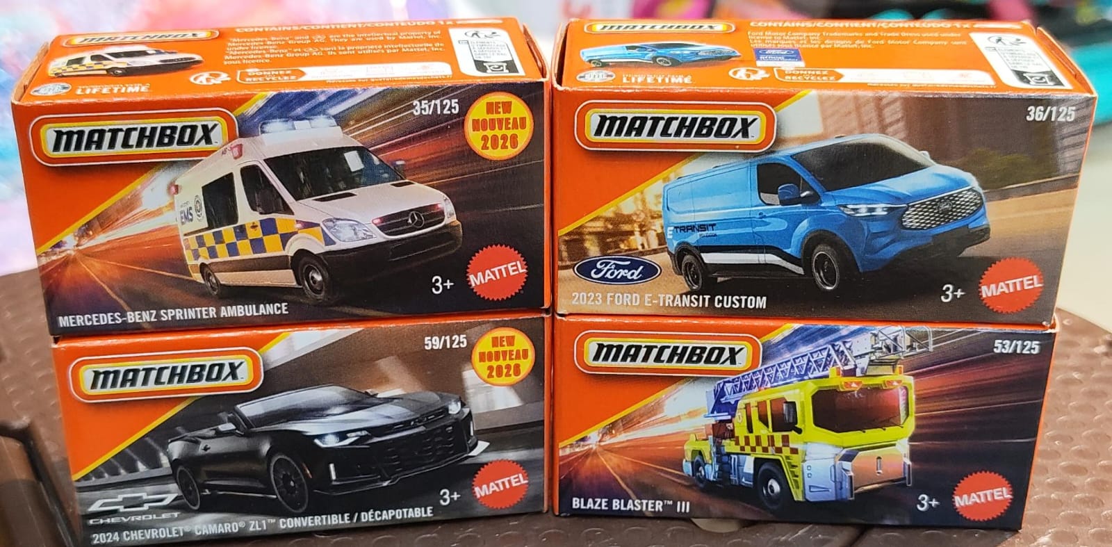 Matchbox Mainline - Combo Pack of 4 Cars - DNK70 - 002