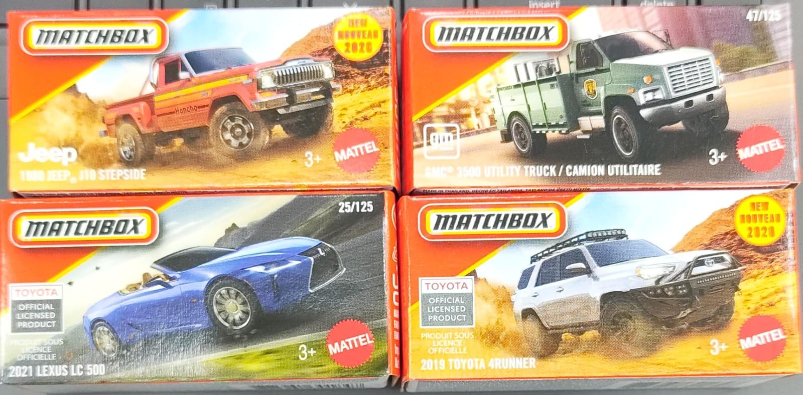 Matchbox Mainline - Combo Pack of 4 Cars - DNK70-02