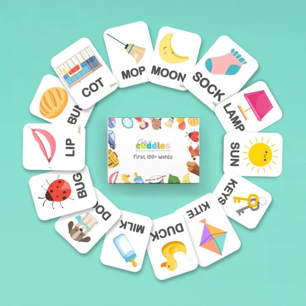 Cots and Cuddles First 100 Words - 100+ Flashcards