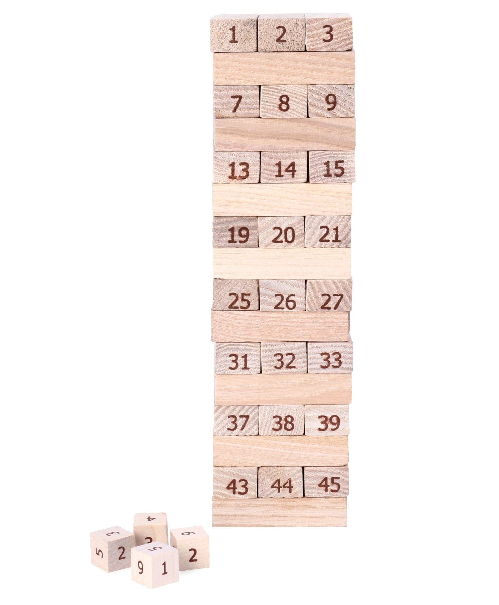 Ratnas Wooden Blocks Brown - 48 Pieces