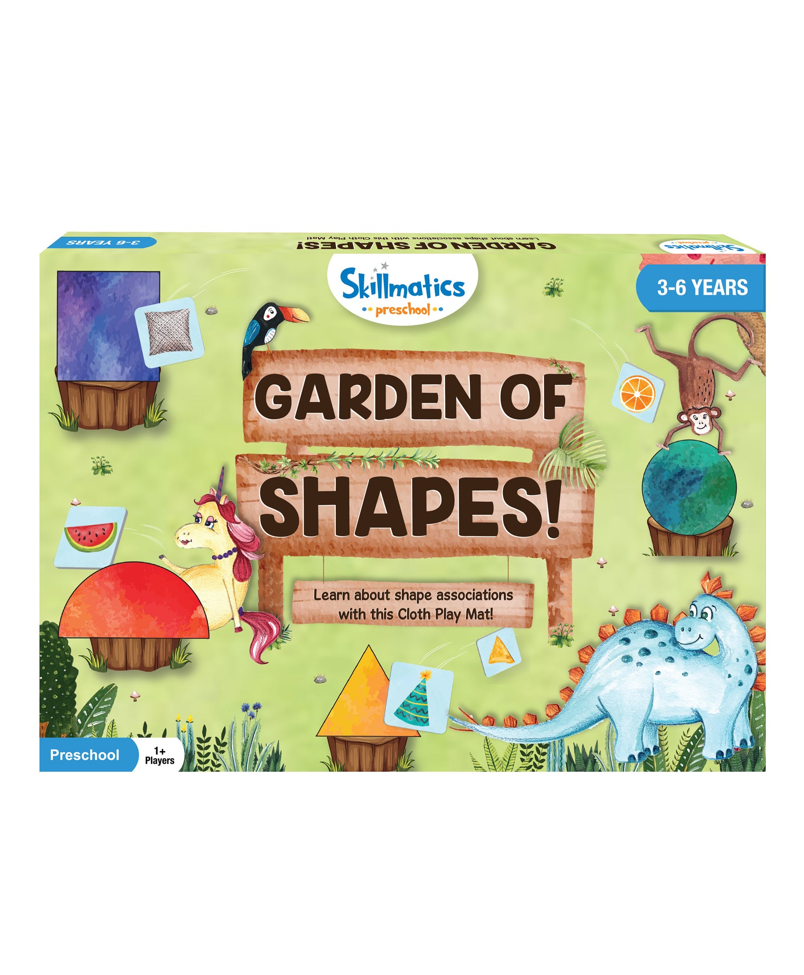 Skillmatics Garden of Shapes Activity Play Mats - Multicolor