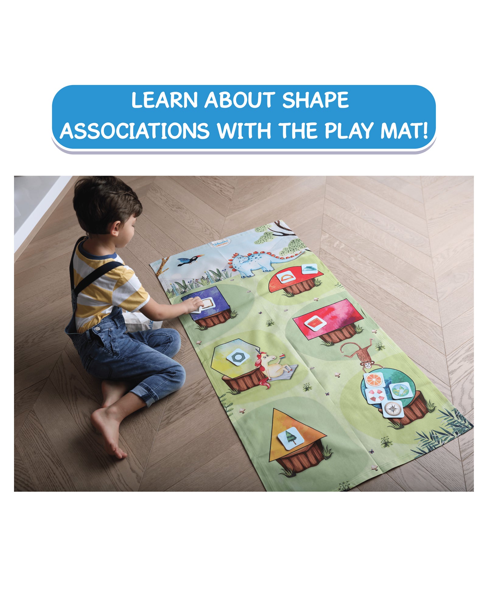 Skillmatics Garden of Shapes Activity Play Mats - Multicolor