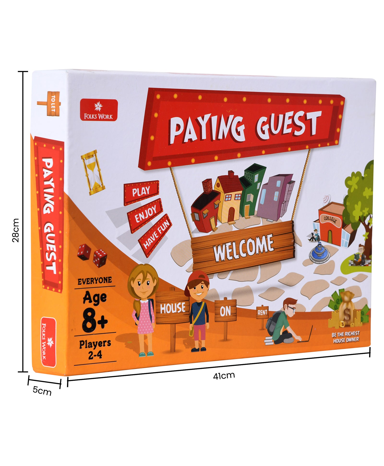 Folks Work Paying Guest Board Game - Multicolour