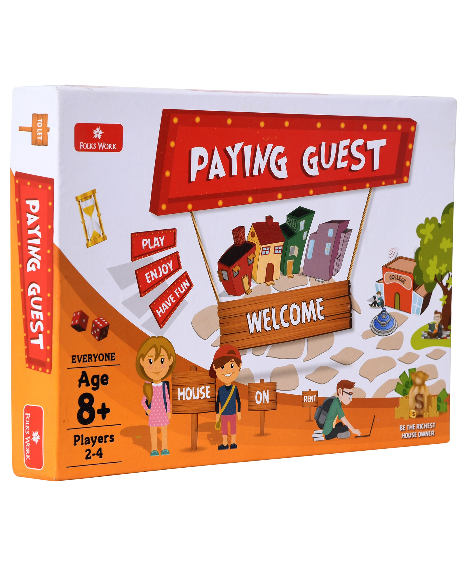 Folks Work Paying Guest Board Game - Multicolour