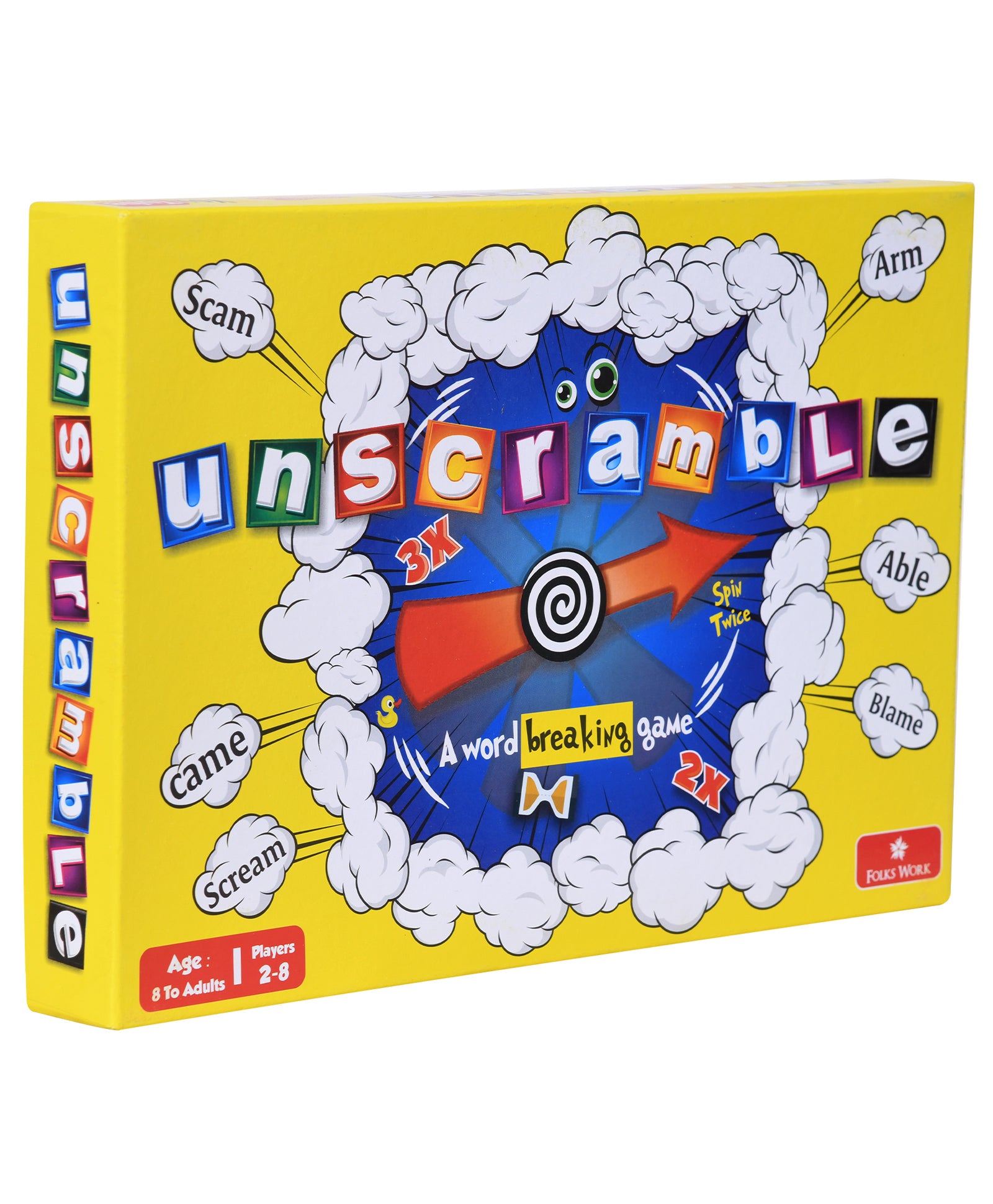 Folks Work Unscramble Board Game - Multicolor