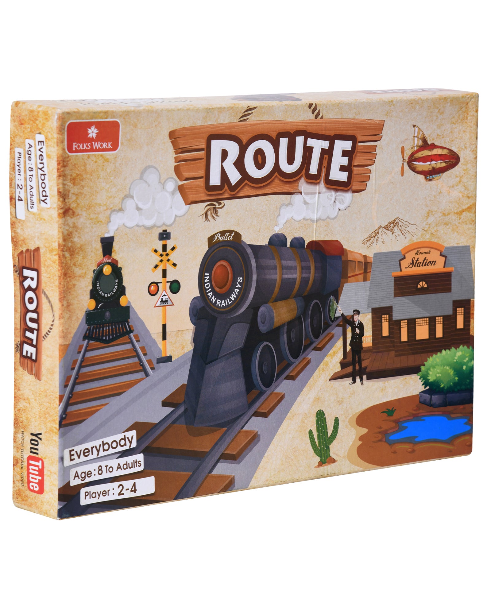 Folks Work Route Train Board Game - Multicolor