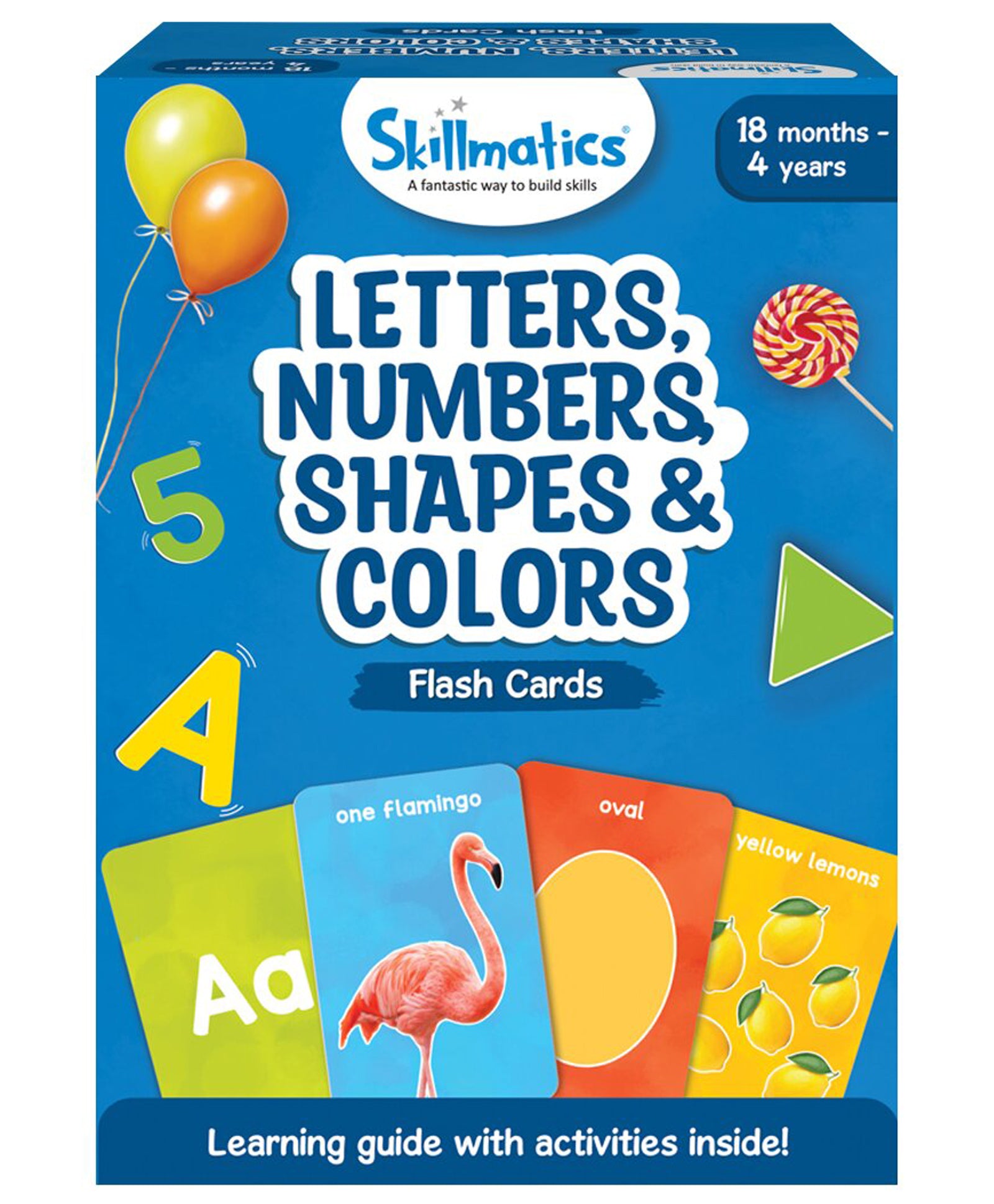Skillmatics Flash Cards Letters Numbers Shapes And Colors Multicolor - 50 Pieces
