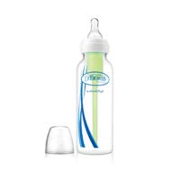 Dr. Brown's Natural Flow Options+ Anti-Colic Polypropylene Standard Neck Baby Bottle (250 Ml, Clear)