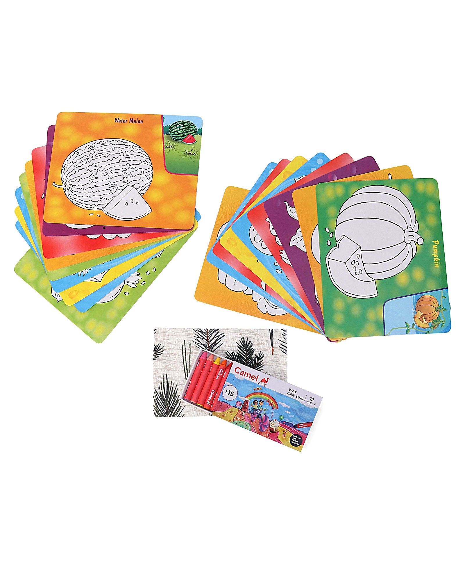 Toysbox Colour It Fruits and Vegetables - Multicolor