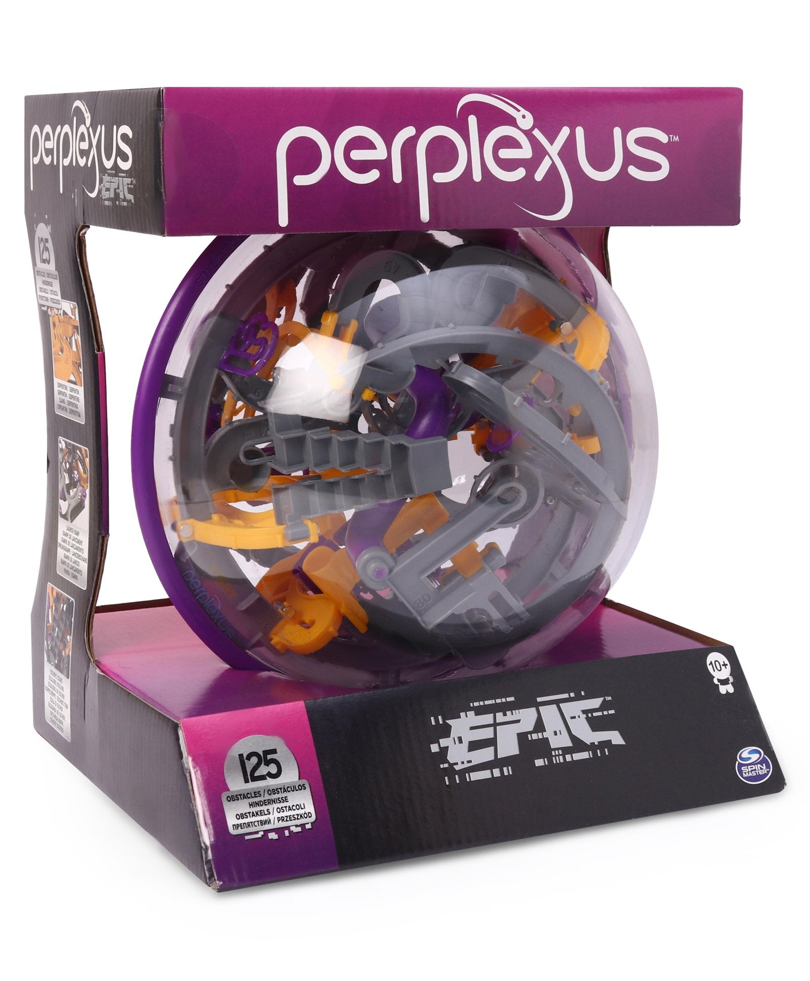 Perplexus Epic 3D Ball Puzzle Maze Game 125 Obstacles Spin Master Busy Life  Toy