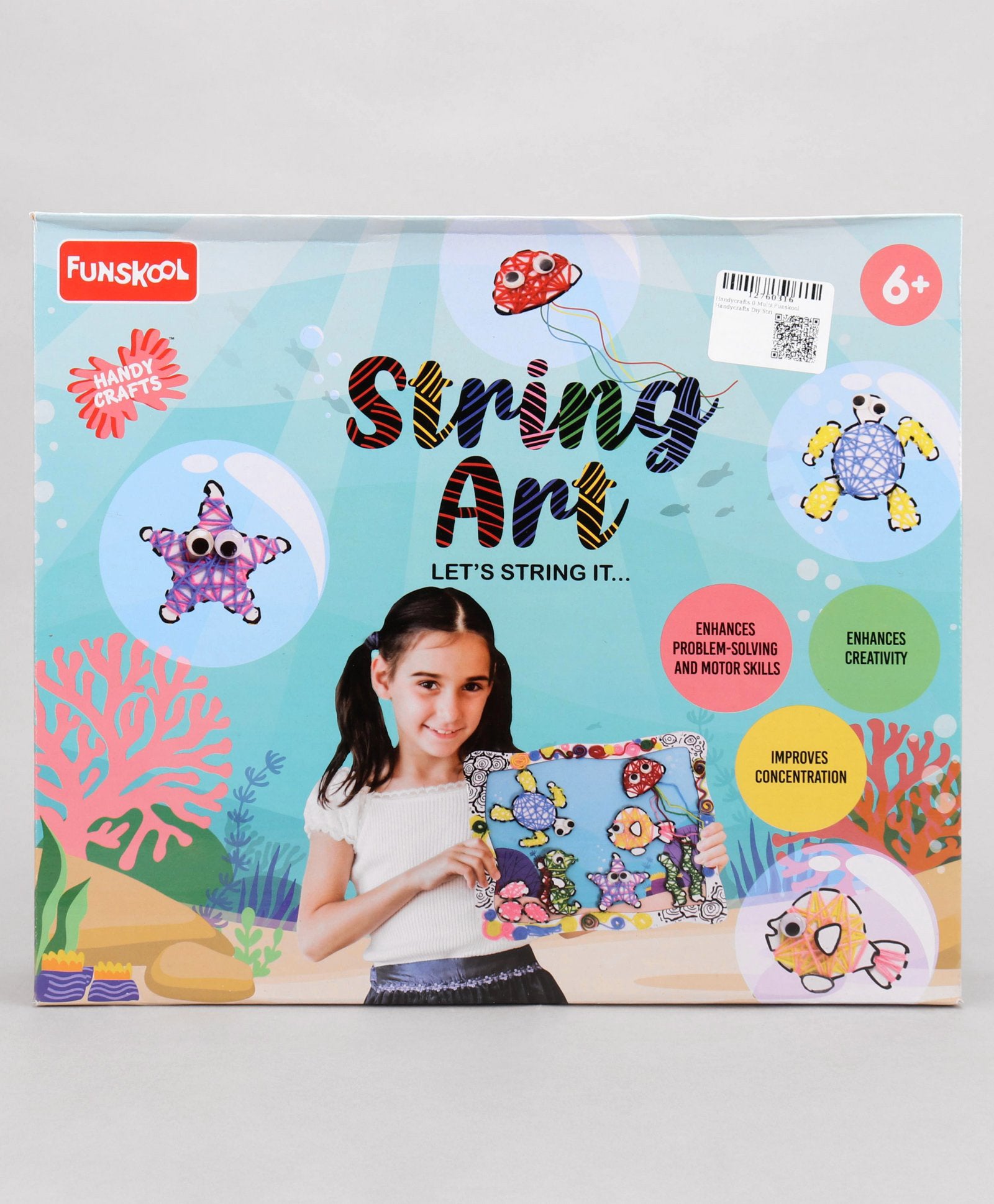 Funskool Handycrafts DIY String Art & Craft Activity Kit - Blue