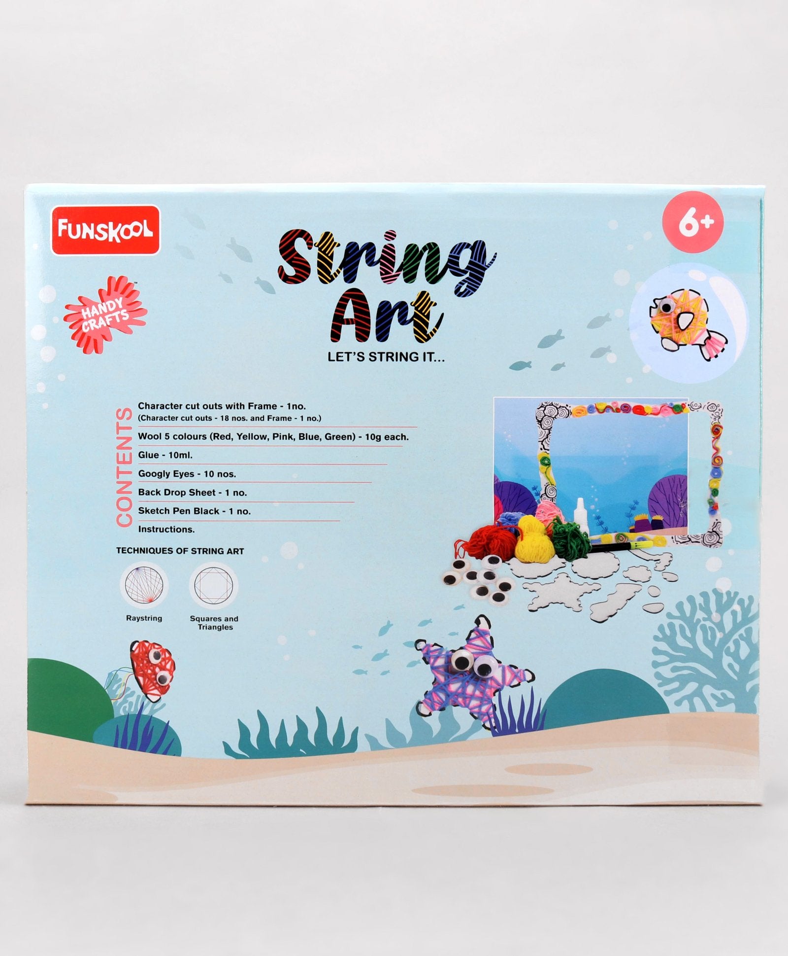 Funskool Handycrafts DIY String Art & Craft Activity Kit - Blue