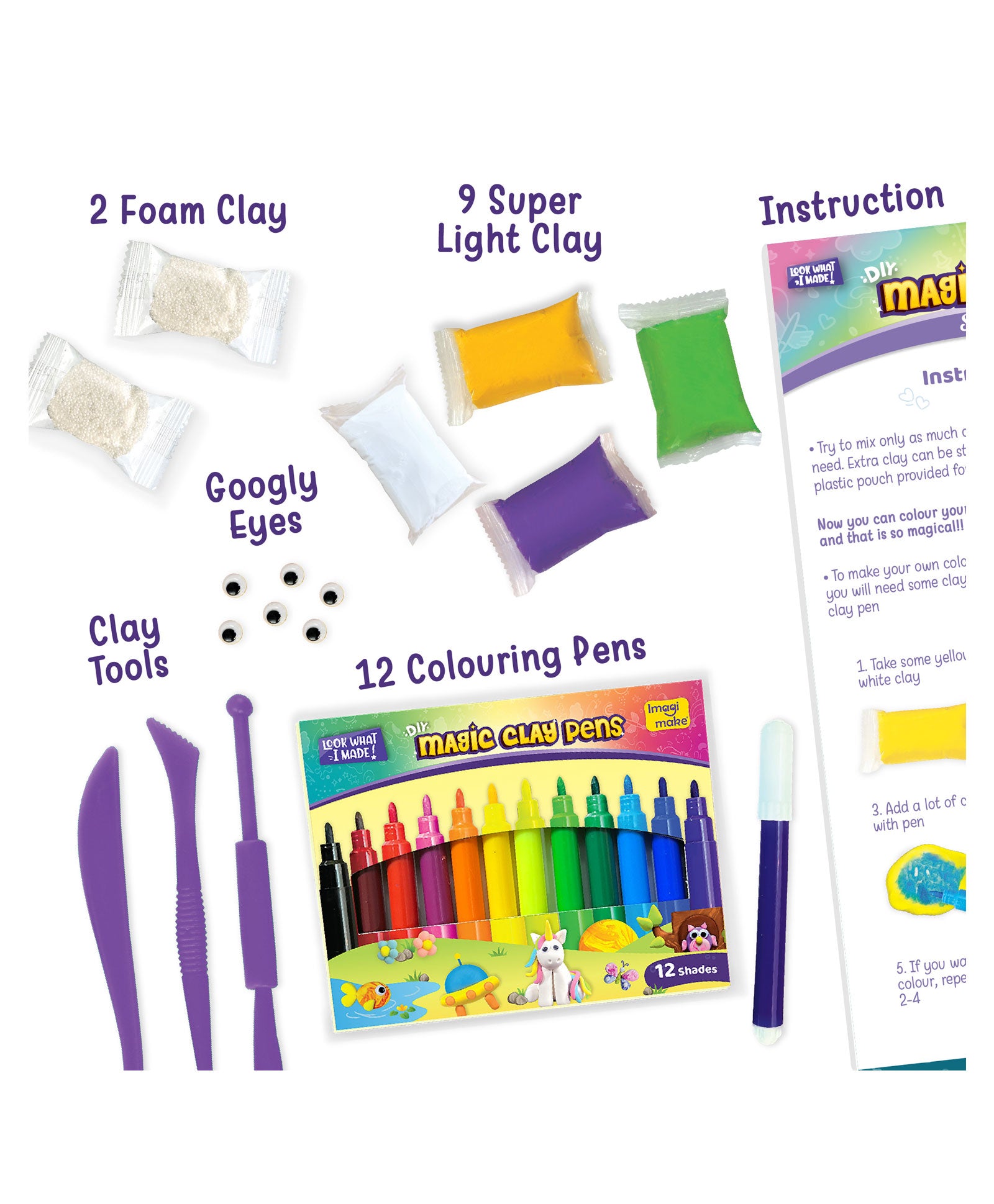 Imagi Make Magic Clay Space Kit - Multicolour