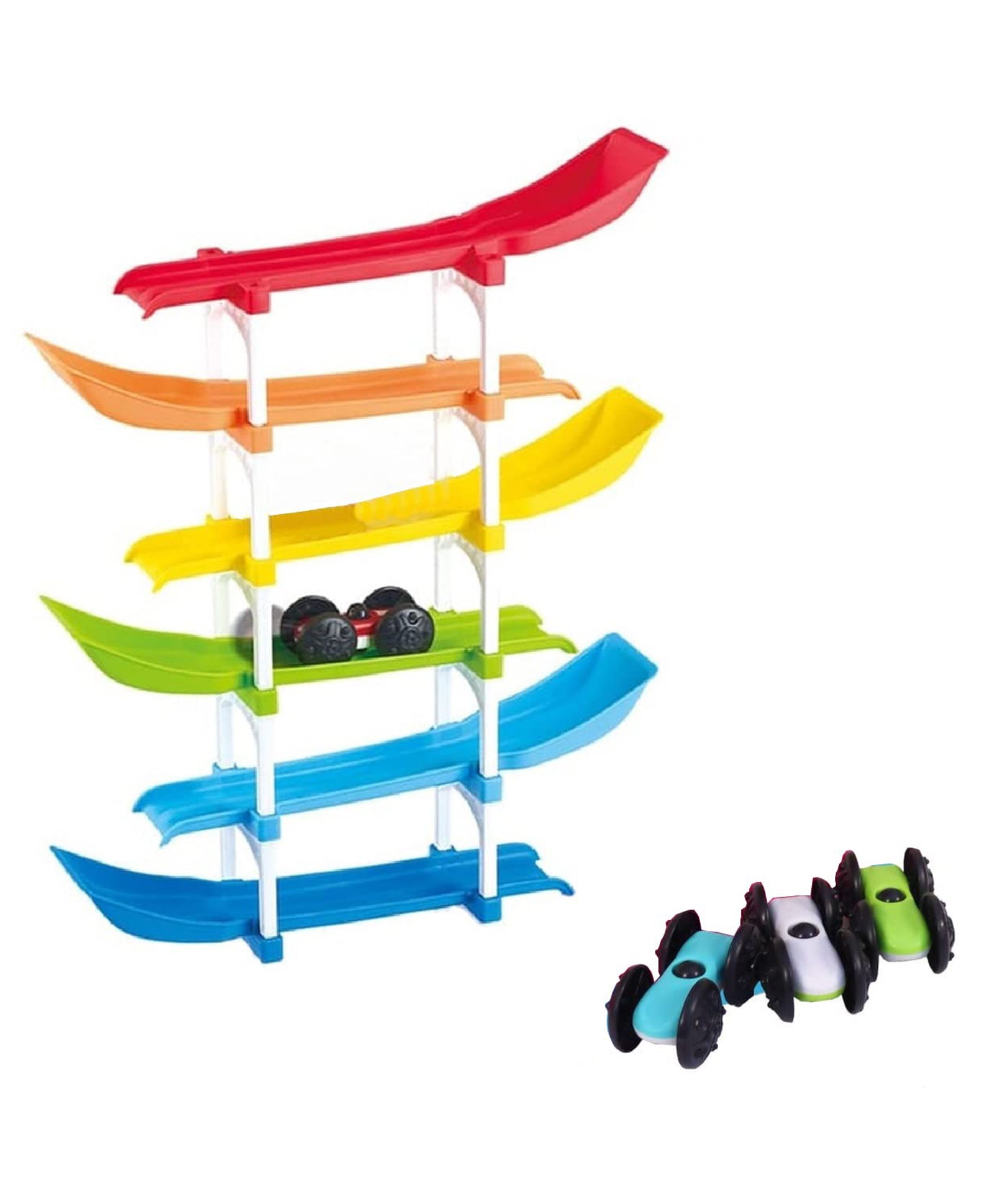 IToys Ramp Racing Toy with Car Racing Track - Color may Vary