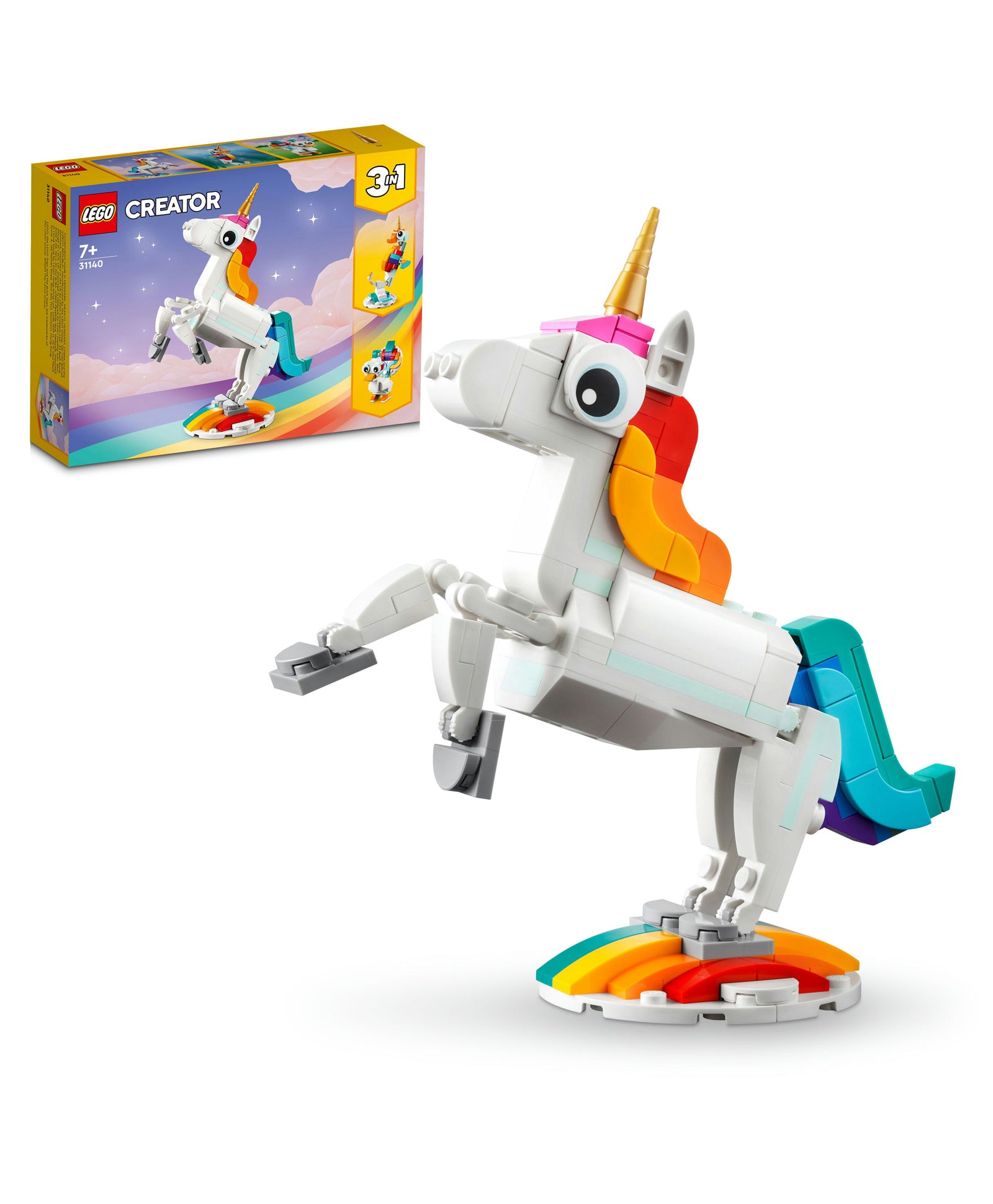 LEGO 31140 Creator Magical Unicorn Building Toy Set - 145 Pieces