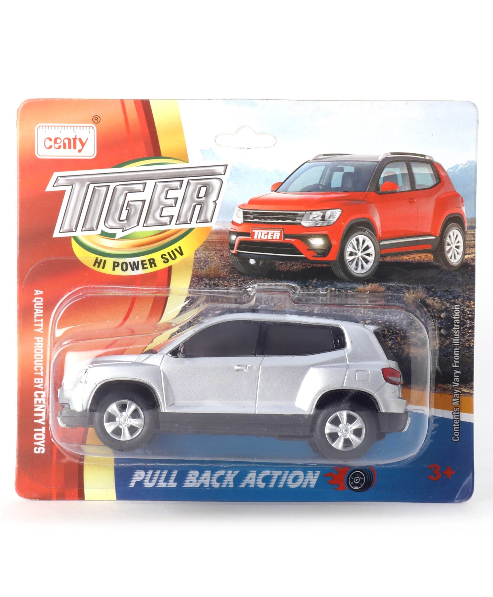 Centy Tiger SUV Pull Back Toy Car- Multicolor