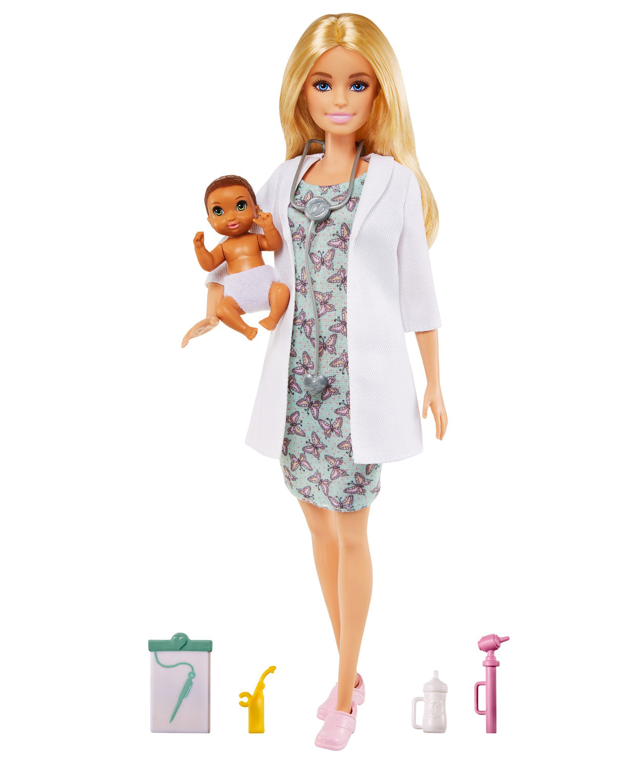 Barbie Baby Doctor Doll (Colors and Decorations May Vary)