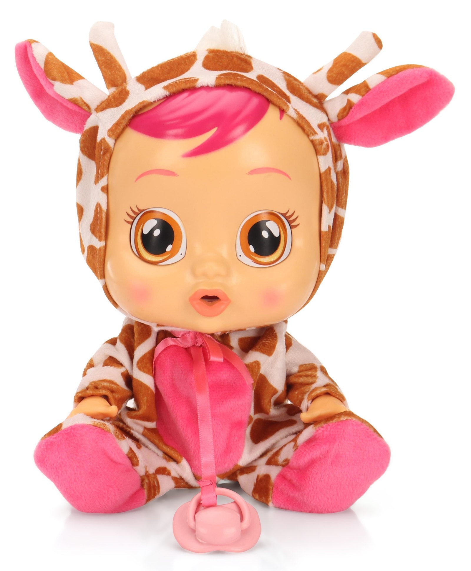 Cry Babies Battery Operated Gigi Doll in Multicolour Dress - Height 24 cm