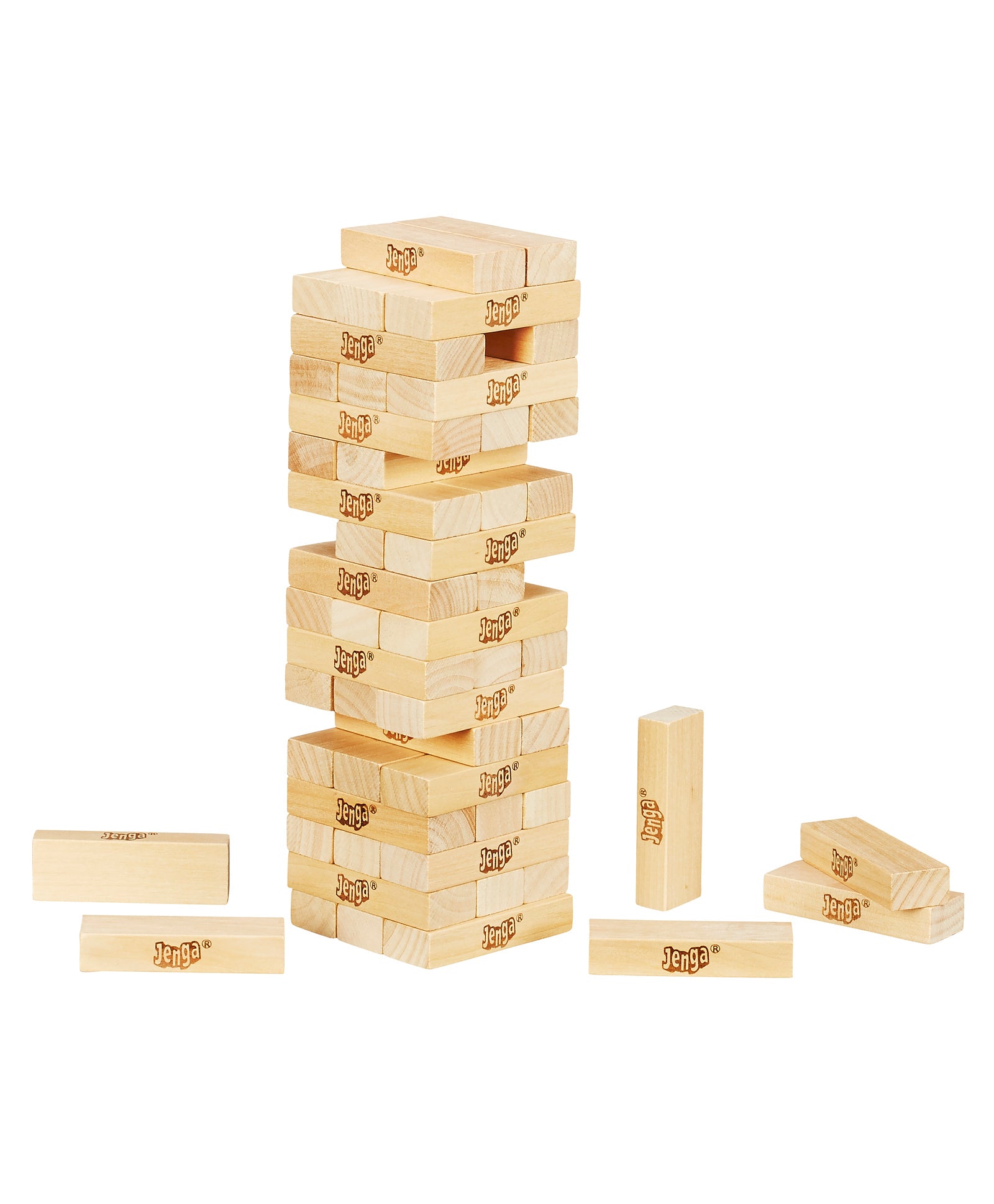 Hasbro Jenga Mini Stacking Tower Game - Beige