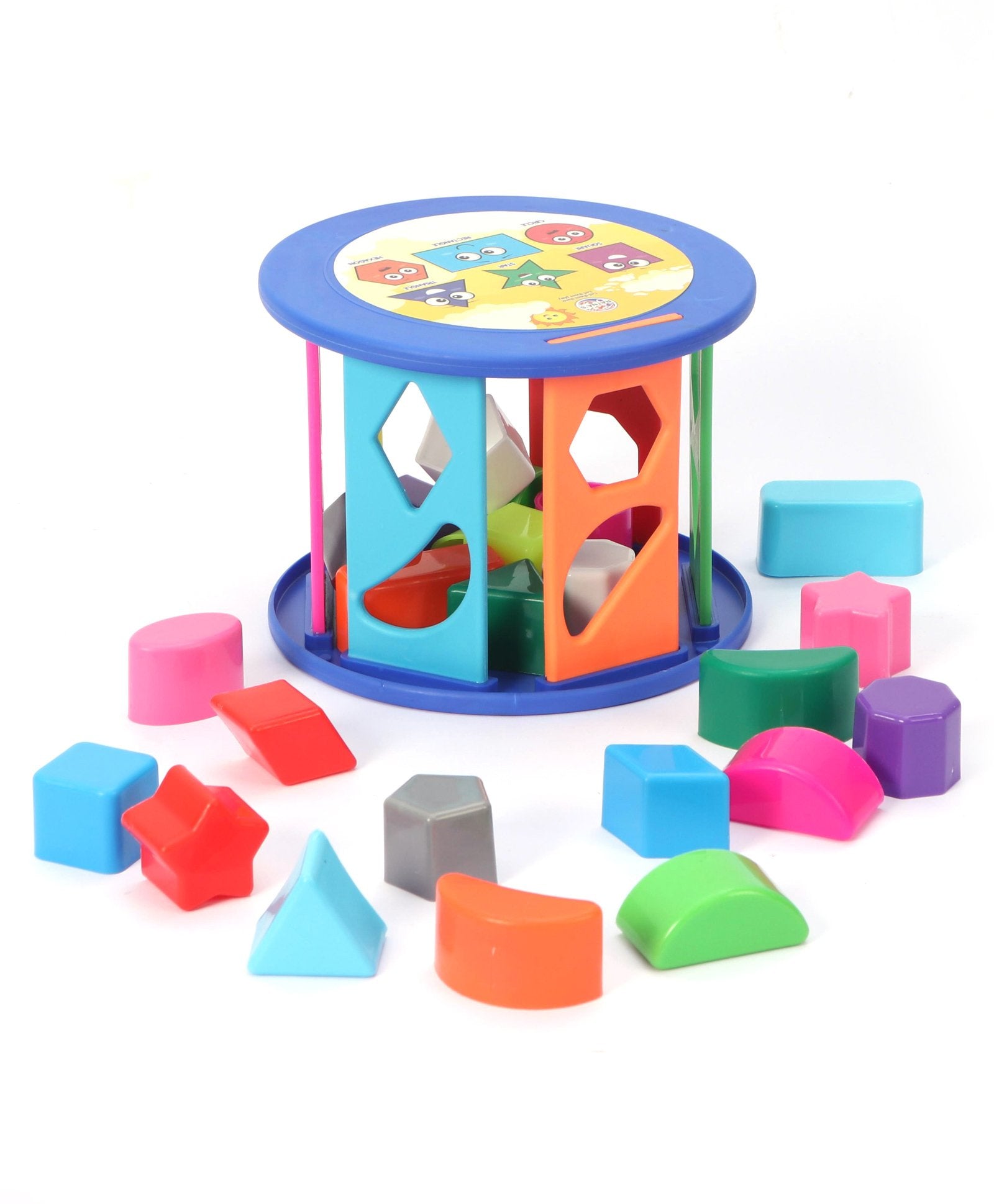 Ratnas Shape Sorter Roller 24 Pieces - Multicolour