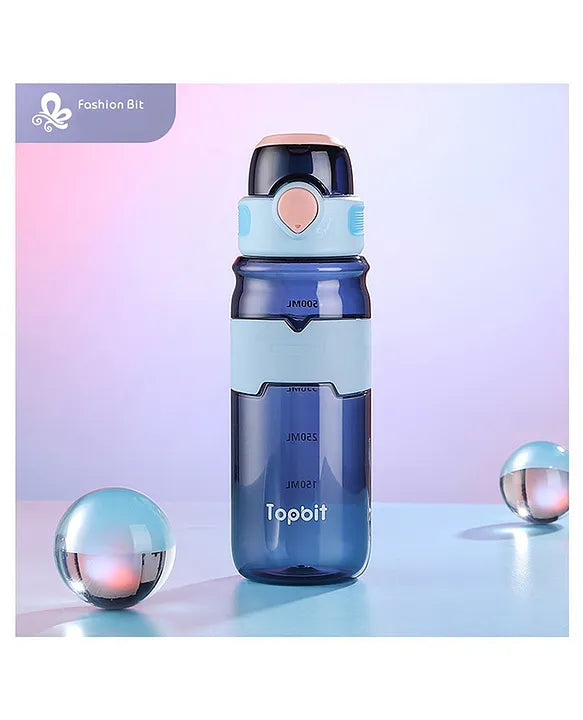 Plastic Bottle - 600ml | Leakproof, Durable, Non-Toxic Water Bottle with Measure Scale - Assorted