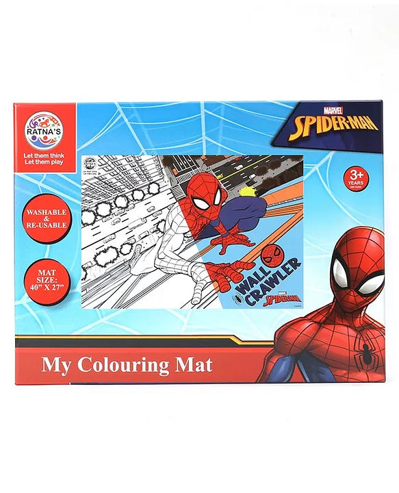 Ratnas Spider Man My Colouring Mat - Multicolor