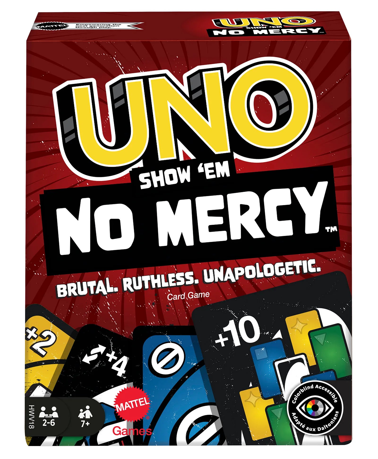 Mattel UNO Show 'em No Mercy Card Game - Multicolor