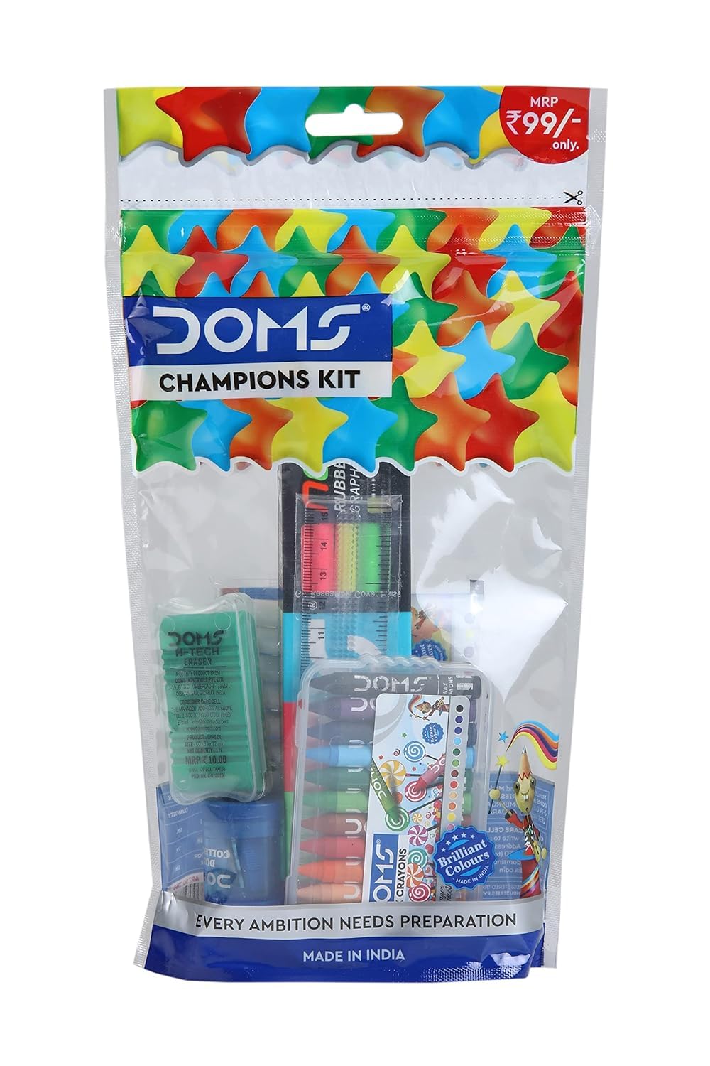 DOMS Champions Kit - Multicolor - Pack of 4 Pcs