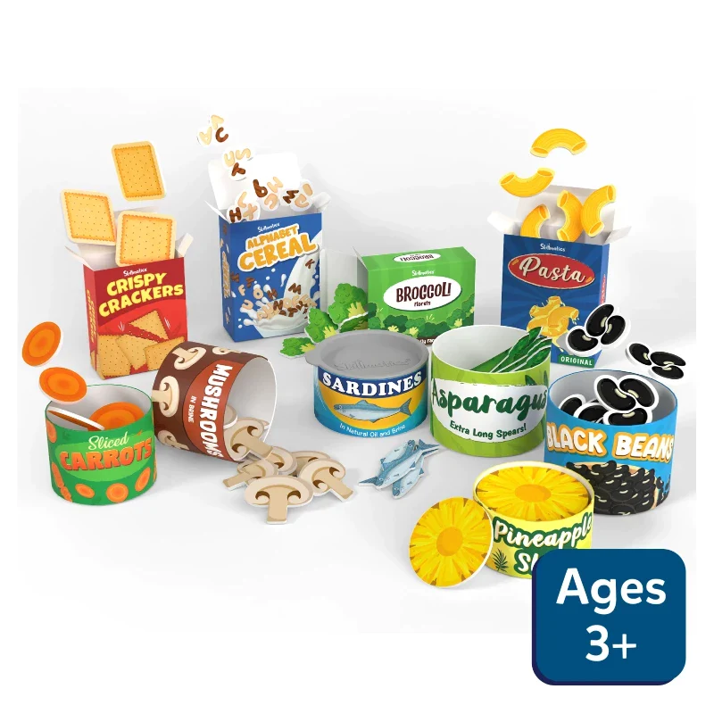 Skillmatics Grocery Set | Play Food for Realistic Pretend Play - Multicolor