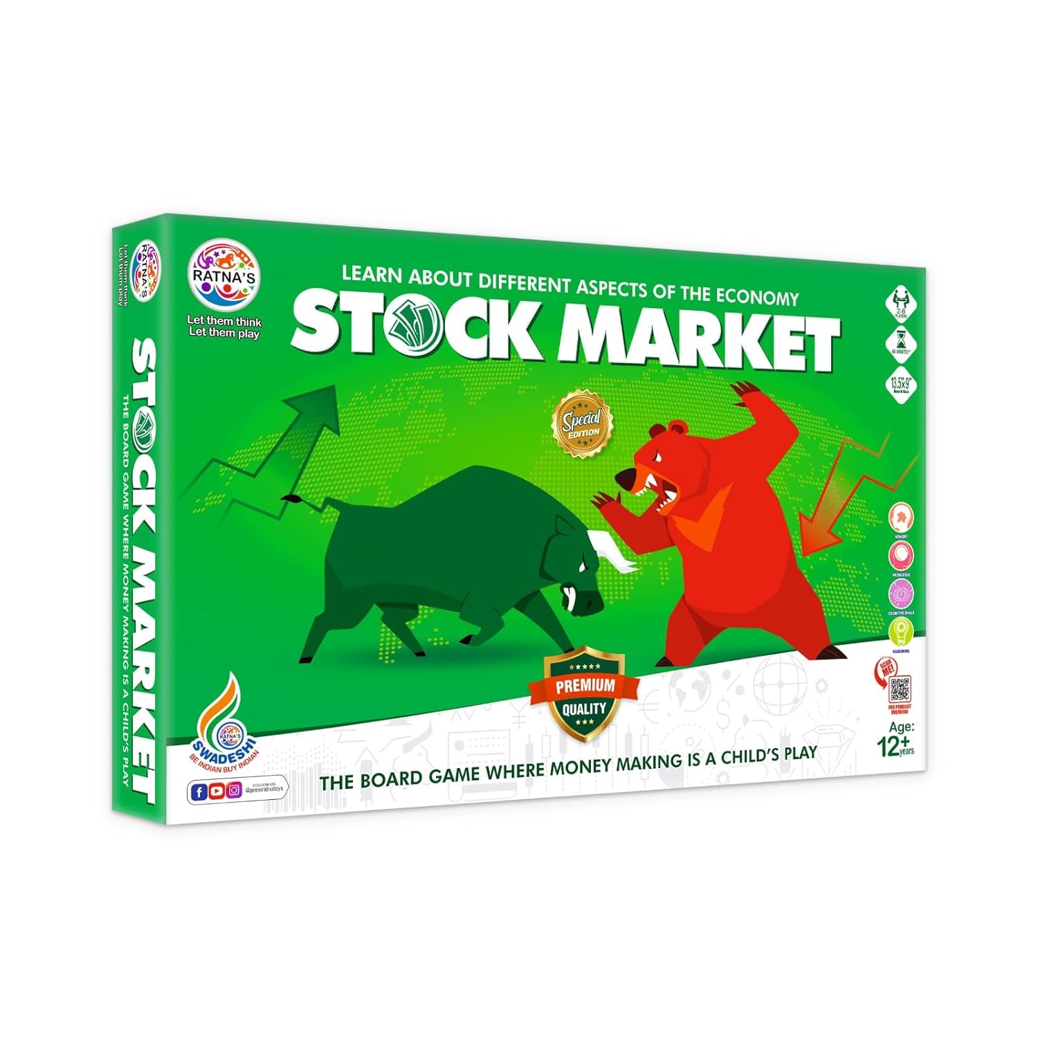 Ratna's Stock Market Board Game | Learn About Different Aspects of The Economy