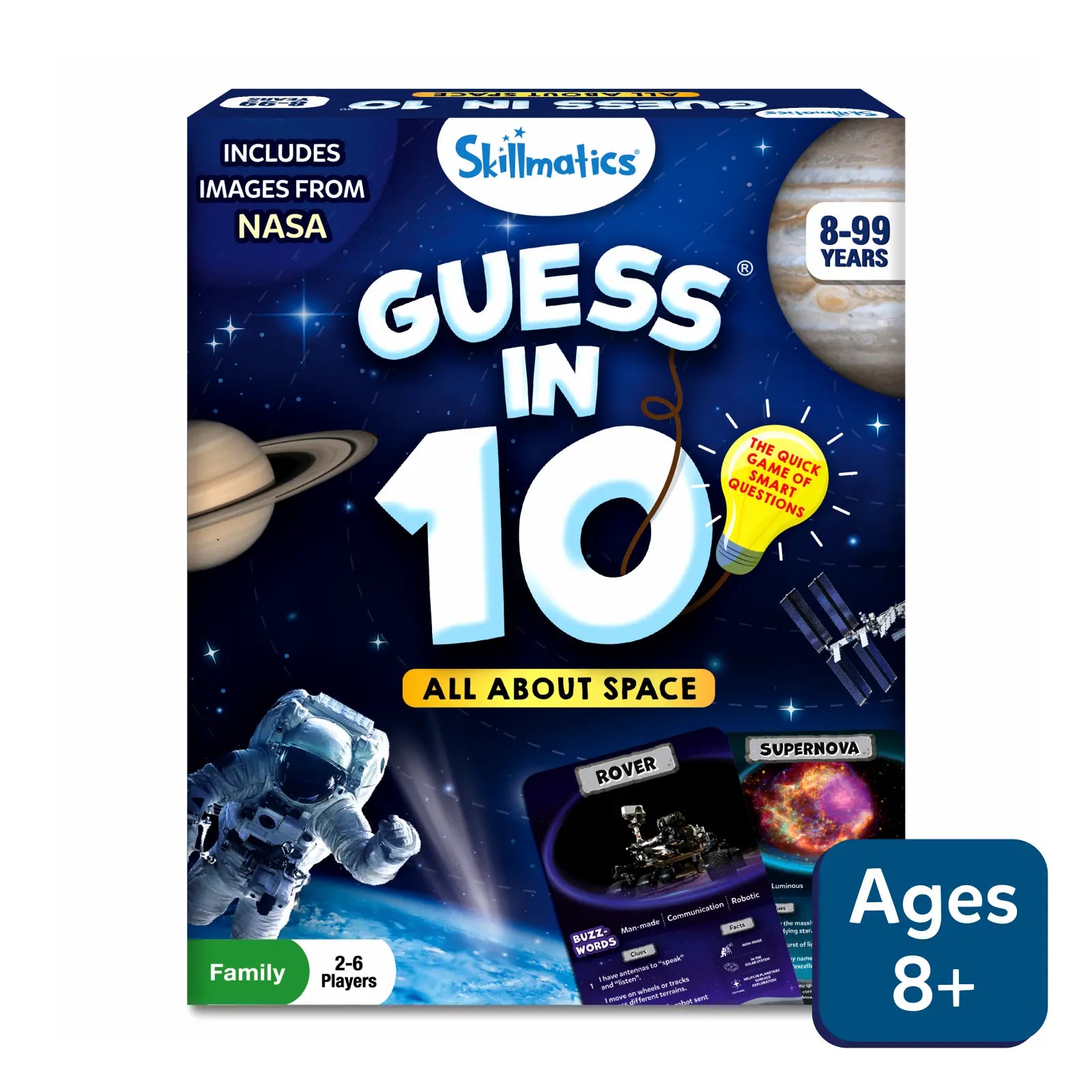 Guess in 10 : All About Space | Trivia card game (ages 8+)