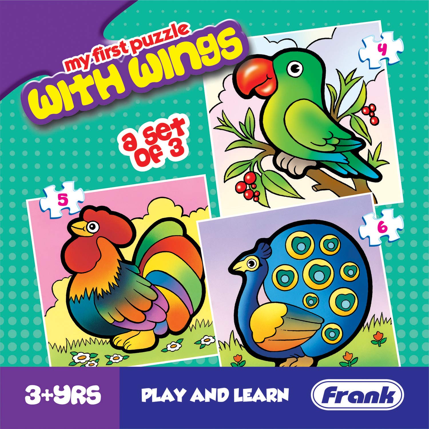 Frank with Wings Puzzle for 3 Year Old Kids and Above