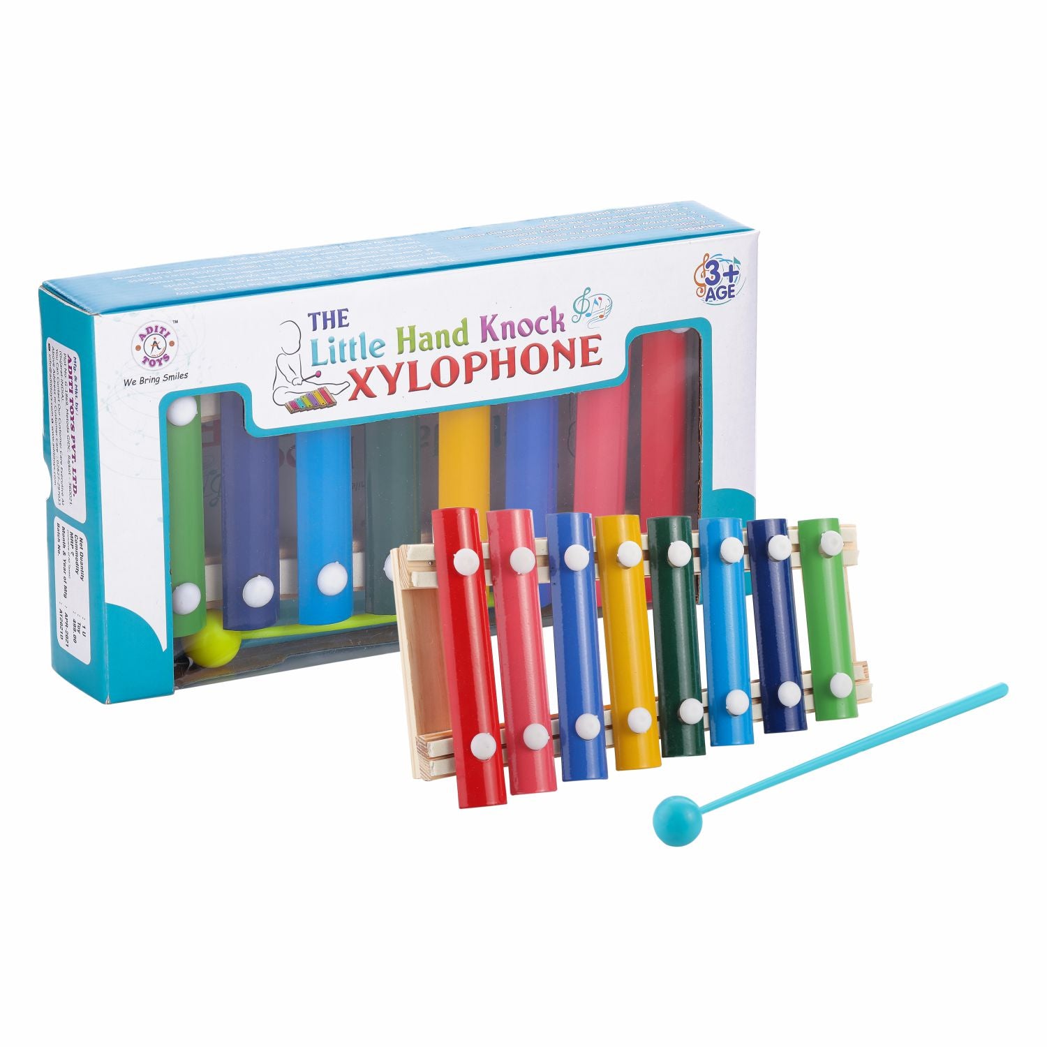 Chanak Little Hand Knock Xylophone - Multicolor