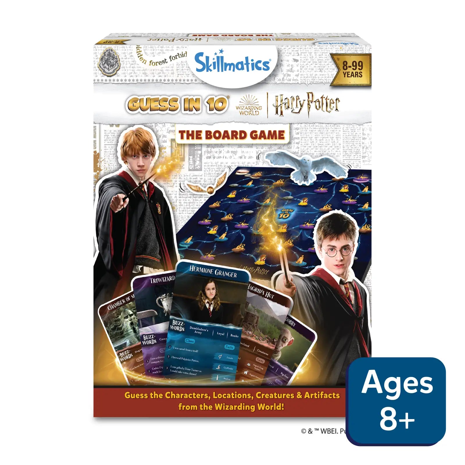 Skillmatics Guess in 10: Harry Potter Board Game | Trivia game (ages 8+)