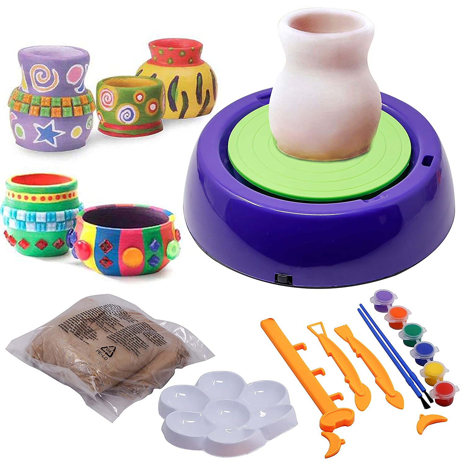 Pottery Wheel Set for Kids Pottery Wheel for Kids with Clay