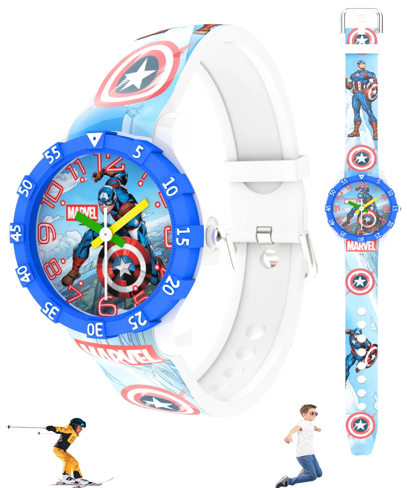 Spiky Disney Edition - Kids Analog Watch - Captain America