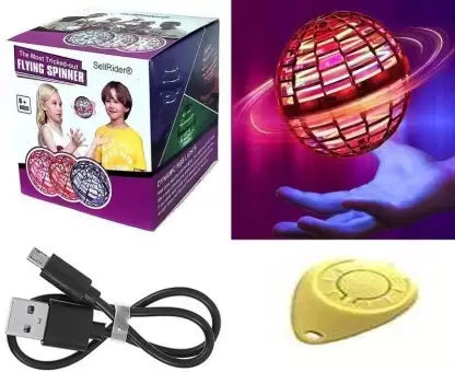 Flying Spinner Ball, Flynova Pro with Remote Control for Kids - Multicolor