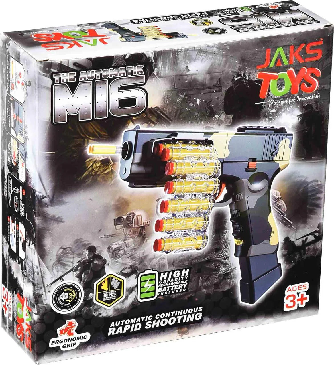 M16 Autometic Electric Manual Toy Gun For Kids - Multicolor