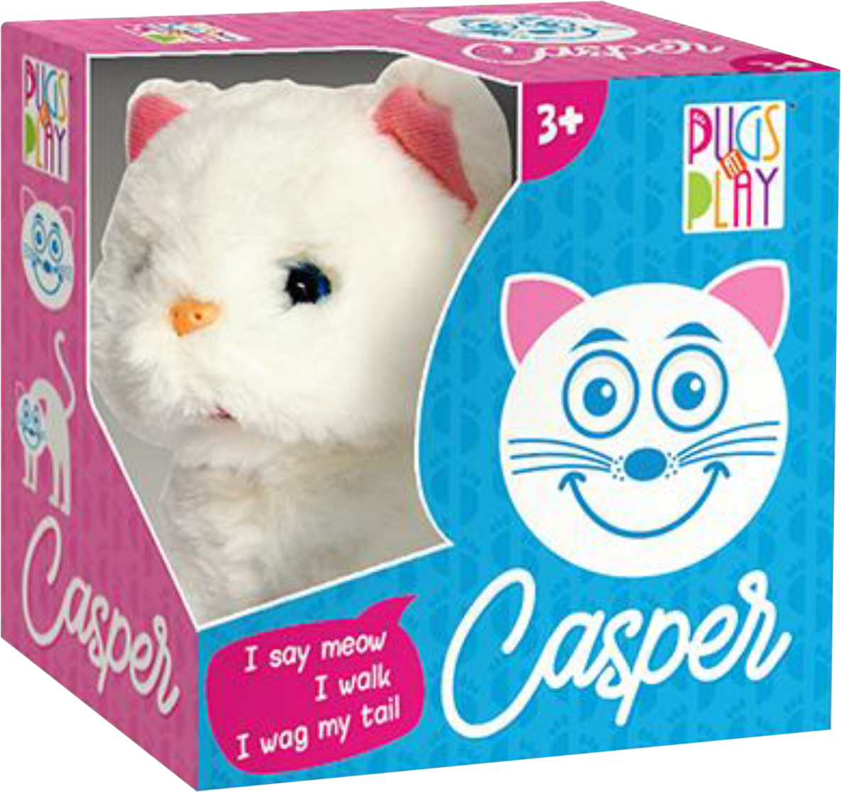 Pugs at Play Casper Walking Cat – Realistic Cat Toy For Kids