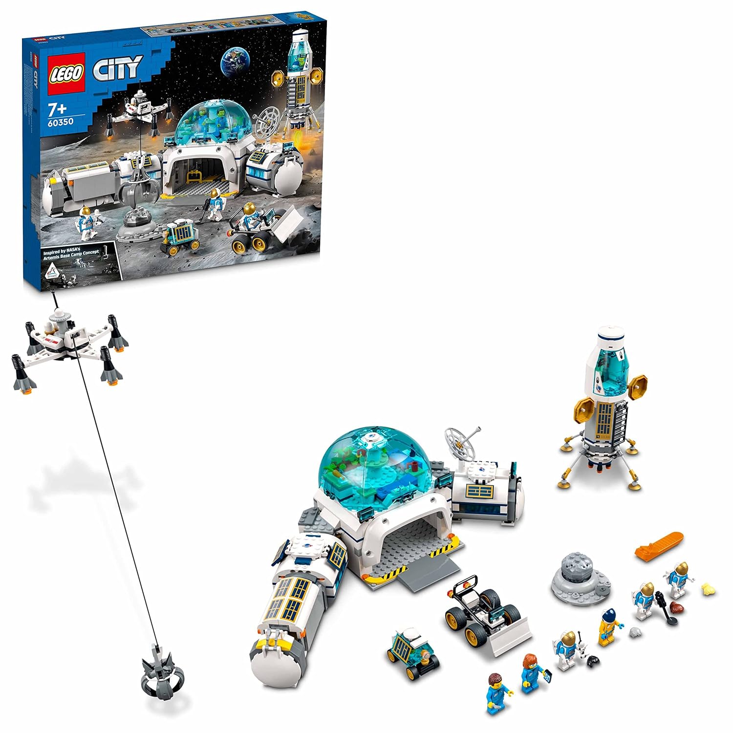 LEGO 60350 City Lunar Research Base Building Kit Multicolor