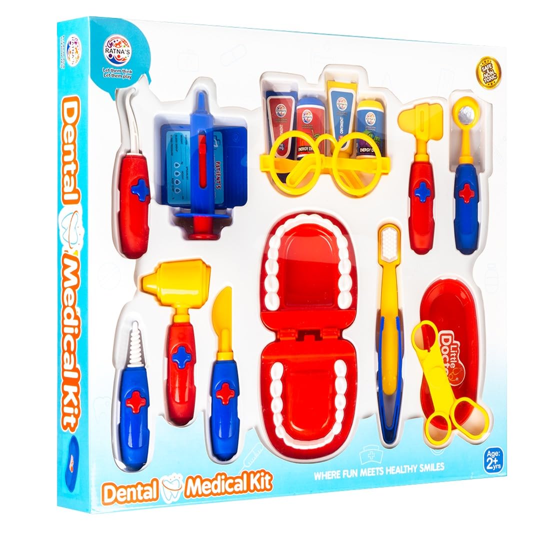 Ratna's Dental Medical Kit with Medical Instruments & Accessories | Doctor Set Pretend Play