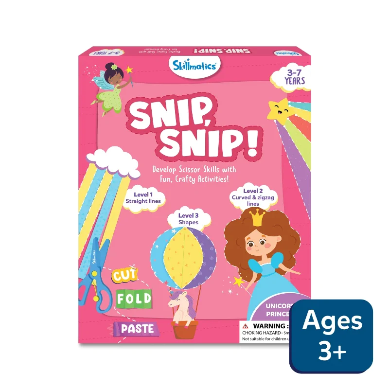 Skillmatics Snip Snip: Unicorns & Princesses | Multicolored