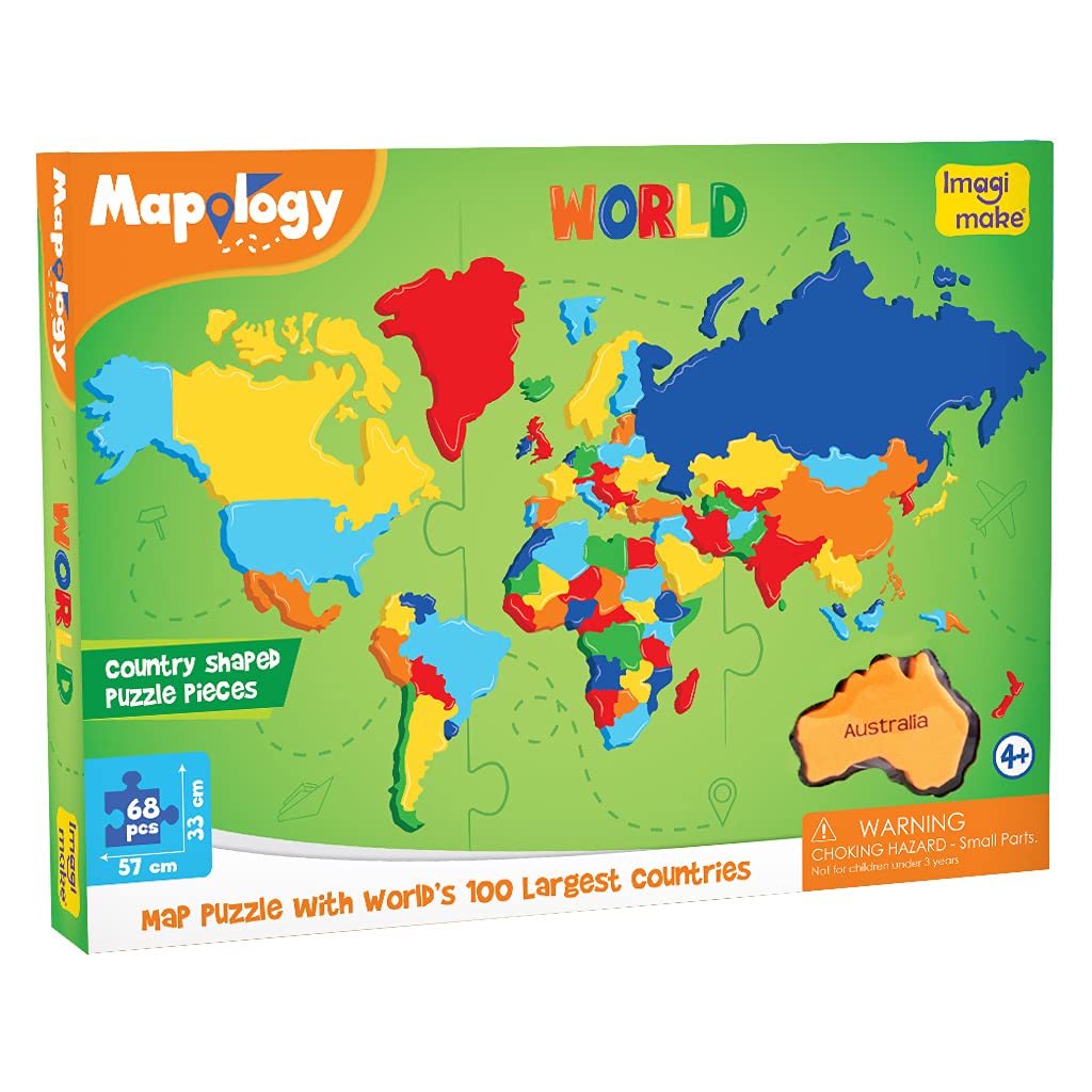 Imagimake: Mapology World- World Map and Its Countries