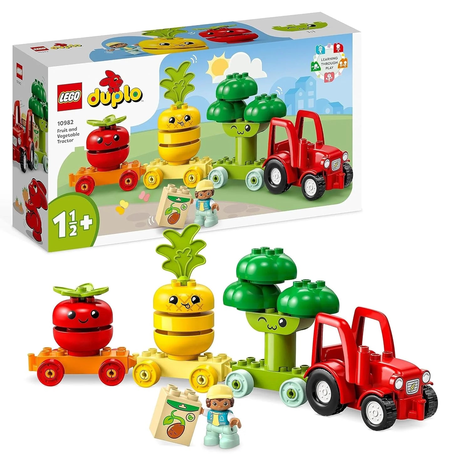 LEGO Duplo My First Fruit And Vegetable Tractor Building Kit For