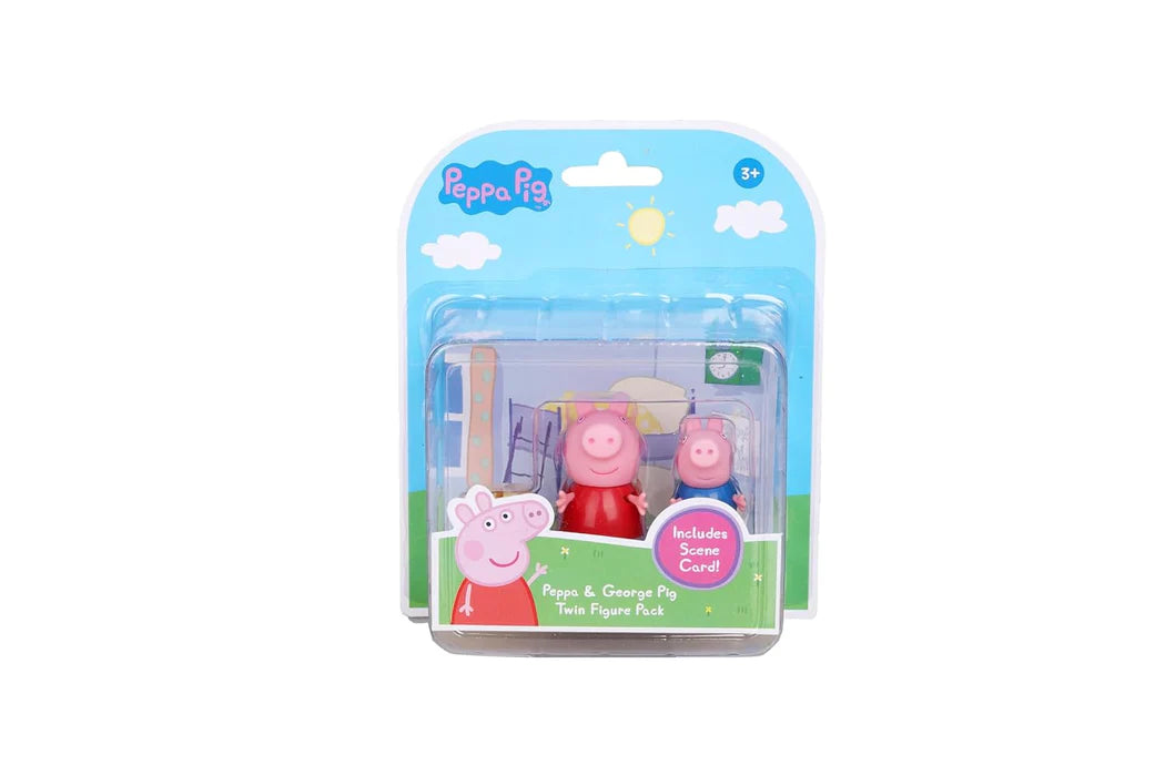 Hasbro Peppa Pig George & Peppa Twin Figure Pack - Multicolor