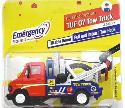 Centy Toys Emergency Squad Tuf 07 Pullback Tow Truck for kids - Multicolor