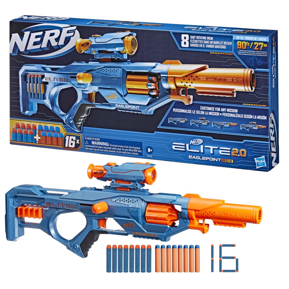 Nerf Elite 2.0 Phoenix CS-10 with 20 Darts, Motorized, Removable