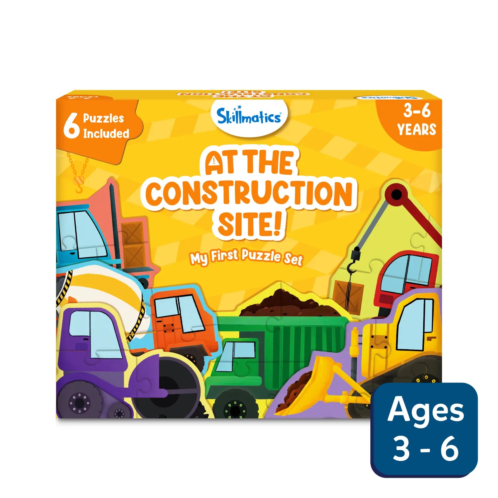 My First Puzzle Set: At The Construction Site - Multicolor
